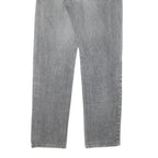 JOHNNY HALLYDAY Mens Grey Regular Fit Straight Denim Jeans W30 L33 Snake Print