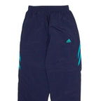 ADIDAS Mesh Lined Mens Track Pants Blue Straight S W24 L28