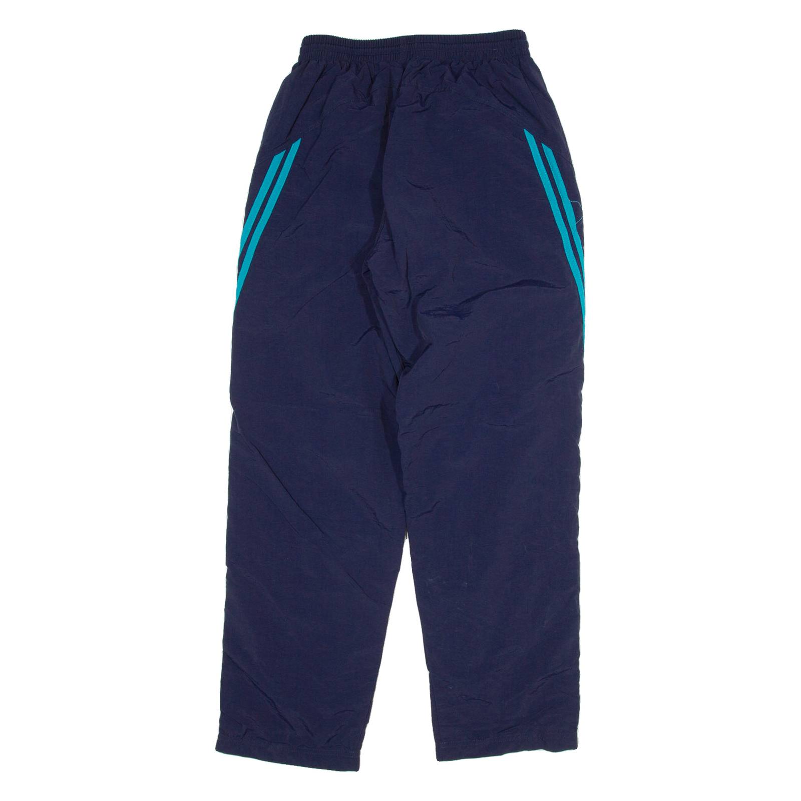 ADIDAS Mesh Lined Mens Track Pants Blue Straight S W24 L28