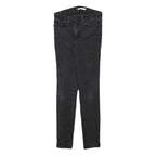 LEVI'S Womens Jeans Black Slim Skinny Denim Medium W25 L28 Stretch Cotton Blend
