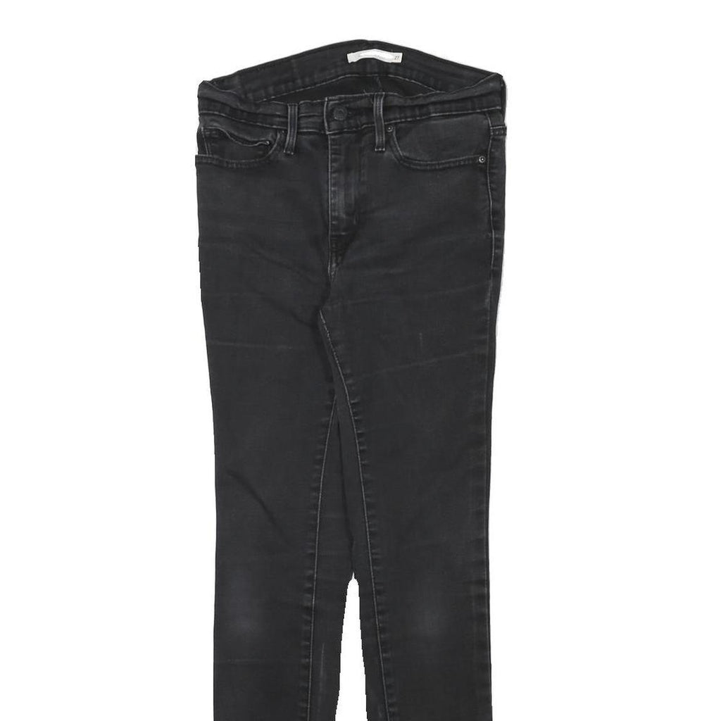 LEVI'S Womens Jeans Black Slim Skinny Denim Medium W25 L28 Stretch Cotton Blend