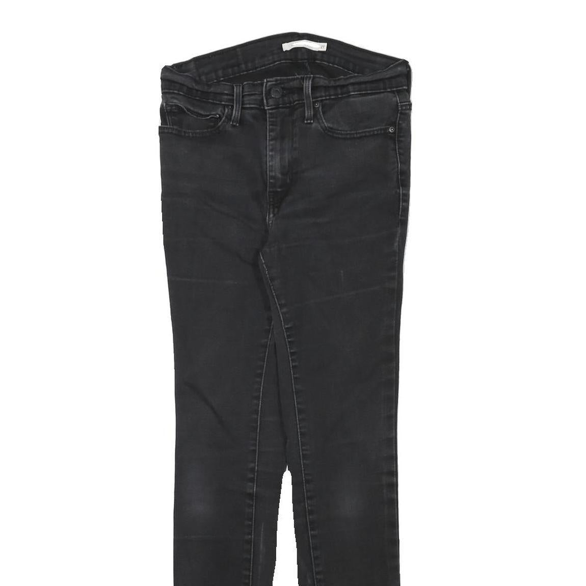 LEVI'S Womens Jeans Black Slim Skinny Denim Medium W25 L28 Stretch Cotton Blend