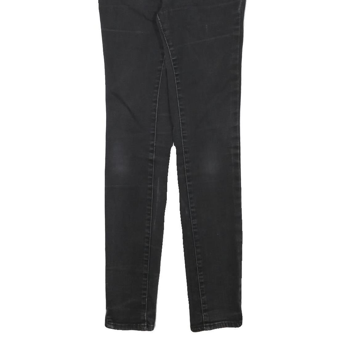 LEVI'S Womens Jeans Black Slim Skinny Denim Medium W25 L28 Stretch Cotton Blend