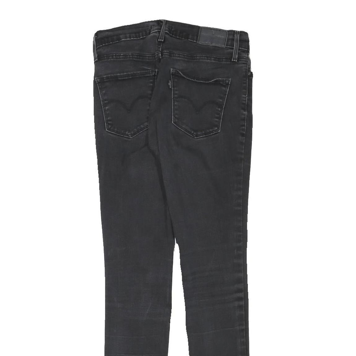 LEVI'S Womens Jeans Black Slim Skinny Denim Medium W25 L28 Stretch Cotton Blend