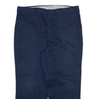 DICKIES Mens Trousers Blue Relaxed Straight W40 L27