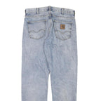 CARHARTT Mens Jeans Blue Regular Straight Denim Light W30 L31 Classic Workwear