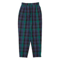 Check Womens Trousers Green Regular Tapered W26 L29