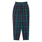 Check Womens Trousers Green Regular Tapered W26 L29