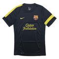 NIKE Mens Black & Yellow Football T-Shirt S Short Sleeve Crew Neck Qatar