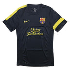 NIKE Mens Black & Yellow Football T-Shirt S Short Sleeve Crew Neck Qatar