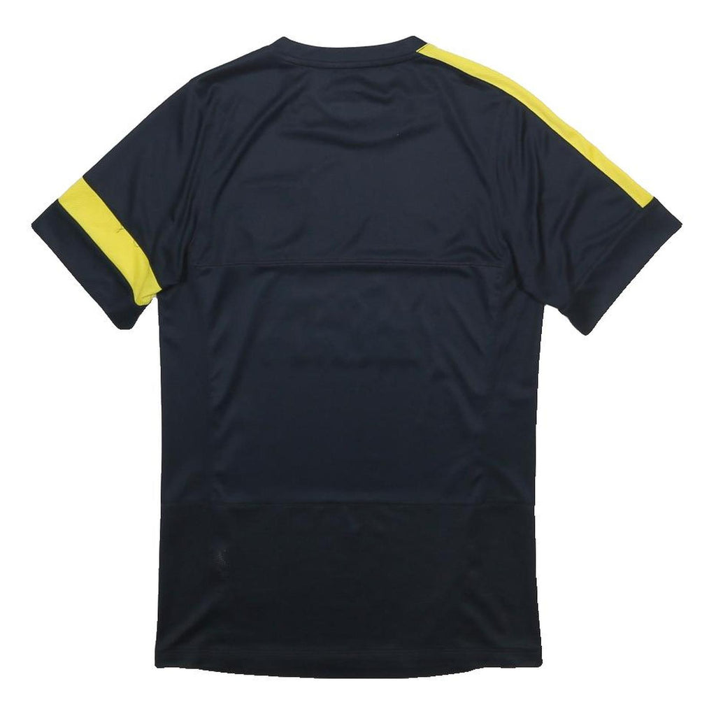 NIKE Mens Black & Yellow Football T-Shirt S Short Sleeve Crew Neck Qatar