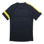 NIKE Mens Black & Yellow Football T-Shirt S Short Sleeve Crew Neck Qatar