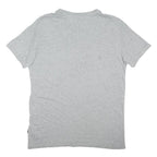 PUMA Mens Grey Graphic T-Shirt M Short Sleeve Crew Neck Cotton Blend Sportswear