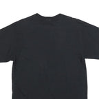 PORT & COMPANY Mens Black Servite Water Polo Graphic T-Shirt L Short Sleeve Crew