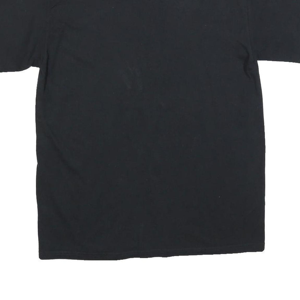 PORT & COMPANY Mens Black Servite Water Polo Graphic T-Shirt L Short Sleeve Crew