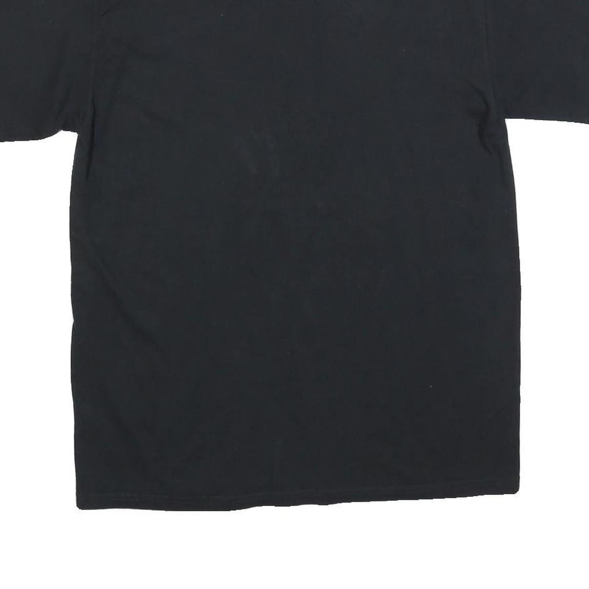 PORT & COMPANY Mens Black Servite Water Polo Graphic T-Shirt L Short Sleeve Crew