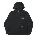 CARHARTT Mens Black RoofLine Supply & Delivery Full Zip Hoodie 2XL Cotton Blend