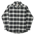 RED HEAD Mens Black & Grey Check Shirt M Long Sleeve Cotton Comfort Casual