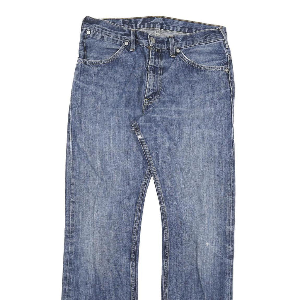 LEVI'S Mens Blue Regular Straight Denim Medium W32 L32 Classic Zip Jeans