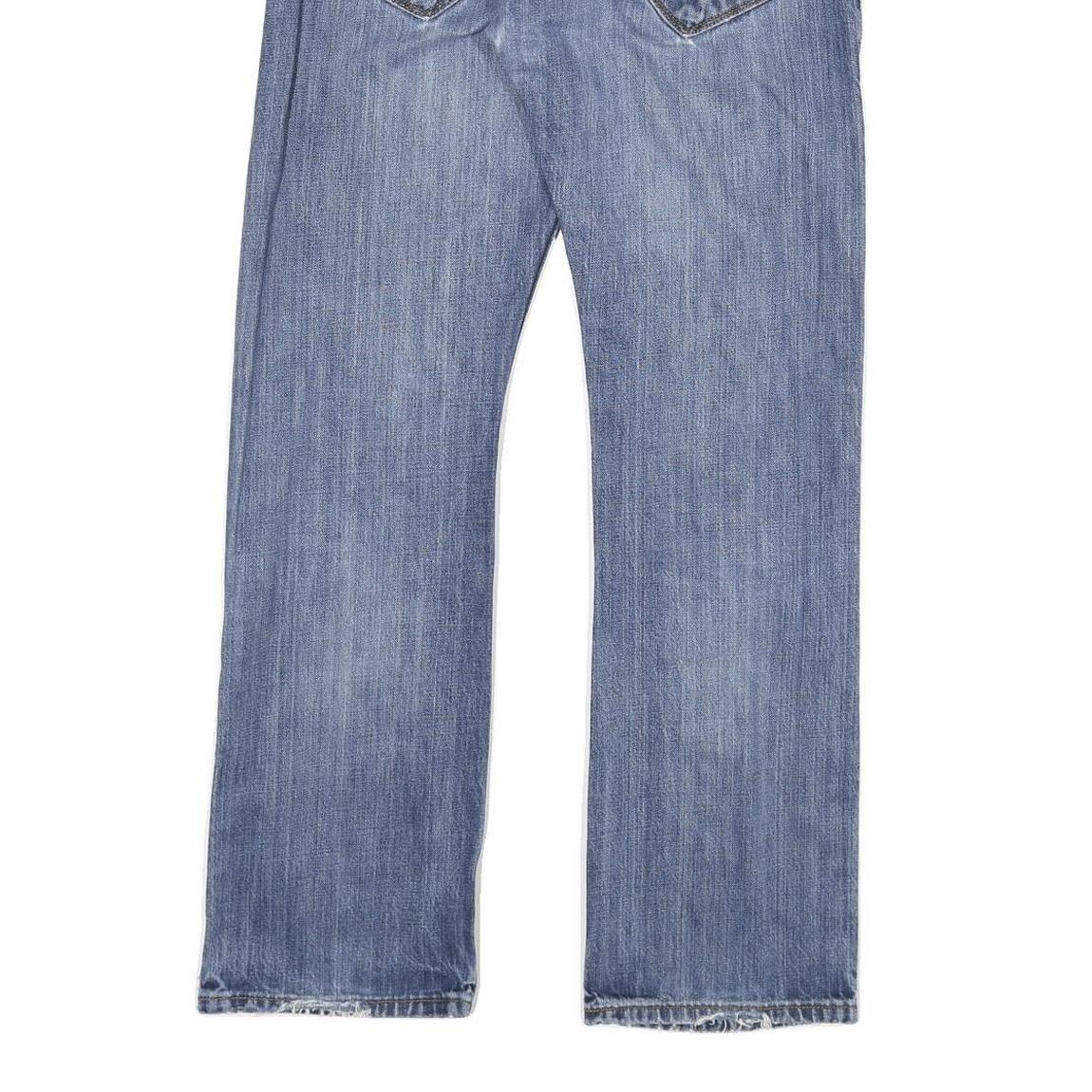 LEVI'S Mens Blue Regular Straight Denim Medium W32 L32 Classic Zip Jeans