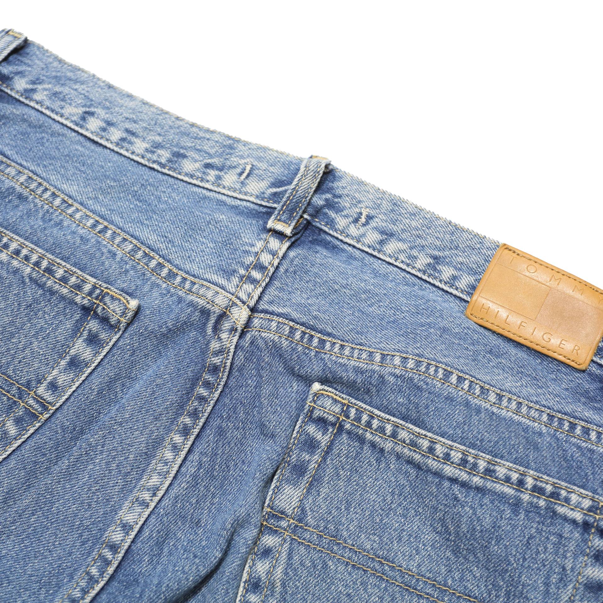 TOMMY HILFIGER Womens Jeans Blue Regular Straight Denim Medium W34 L31 Classic