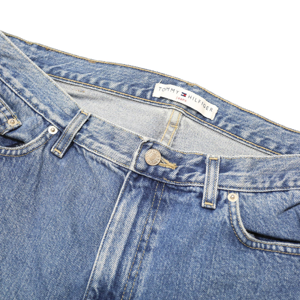 TOMMY HILFIGER Womens Jeans Blue Regular Straight Denim Medium W34 L31 Classic