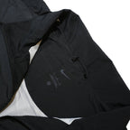 NIKE Mens Black & White Force Track Jacket L Polyester Blend Zip Athletic