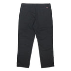 DICKIES Mens Regular Black Cotton Blend Trousers W40 L31 Button Closure