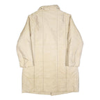 CERRUTI Womens Beige Button Jacket L Woven Plain Classic Fit