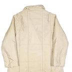 CERRUTI Womens Beige Button Jacket L Woven Plain Classic Fit