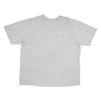 CARHARTT Mens Grey Pocket T-Shirt 2XL Short Sleeve Crew Neck Cotton Blend Casual