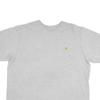 CARHARTT Mens Grey Pocket T-Shirt 2XL Short Sleeve Crew Neck Cotton Blend Casual