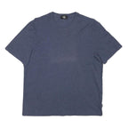 CALVIN KLEIN JEANS Womens Blue T-Shirt M Short Sleeve Crew Neck Plain Cotton