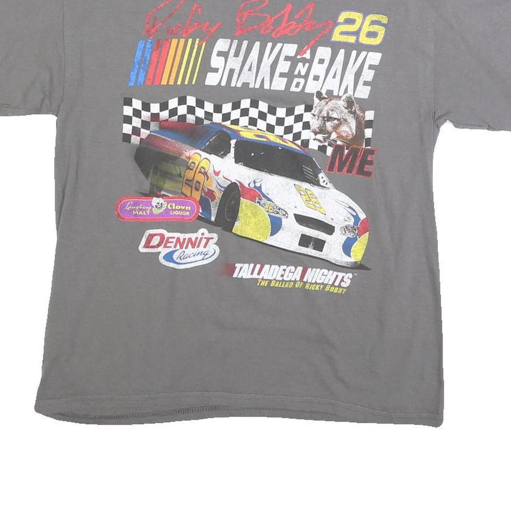 NASCAR Mens Grey XS Graphic T-Shirt Short Sleeve Crew Neck Racing Car Print