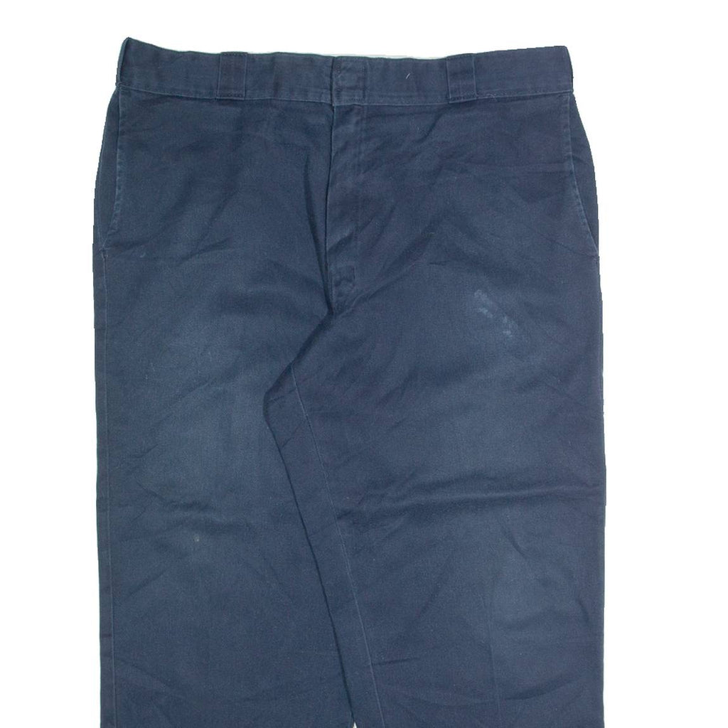 DICKIES Chino Mens Trousers Blue Regular Straight W36 L26