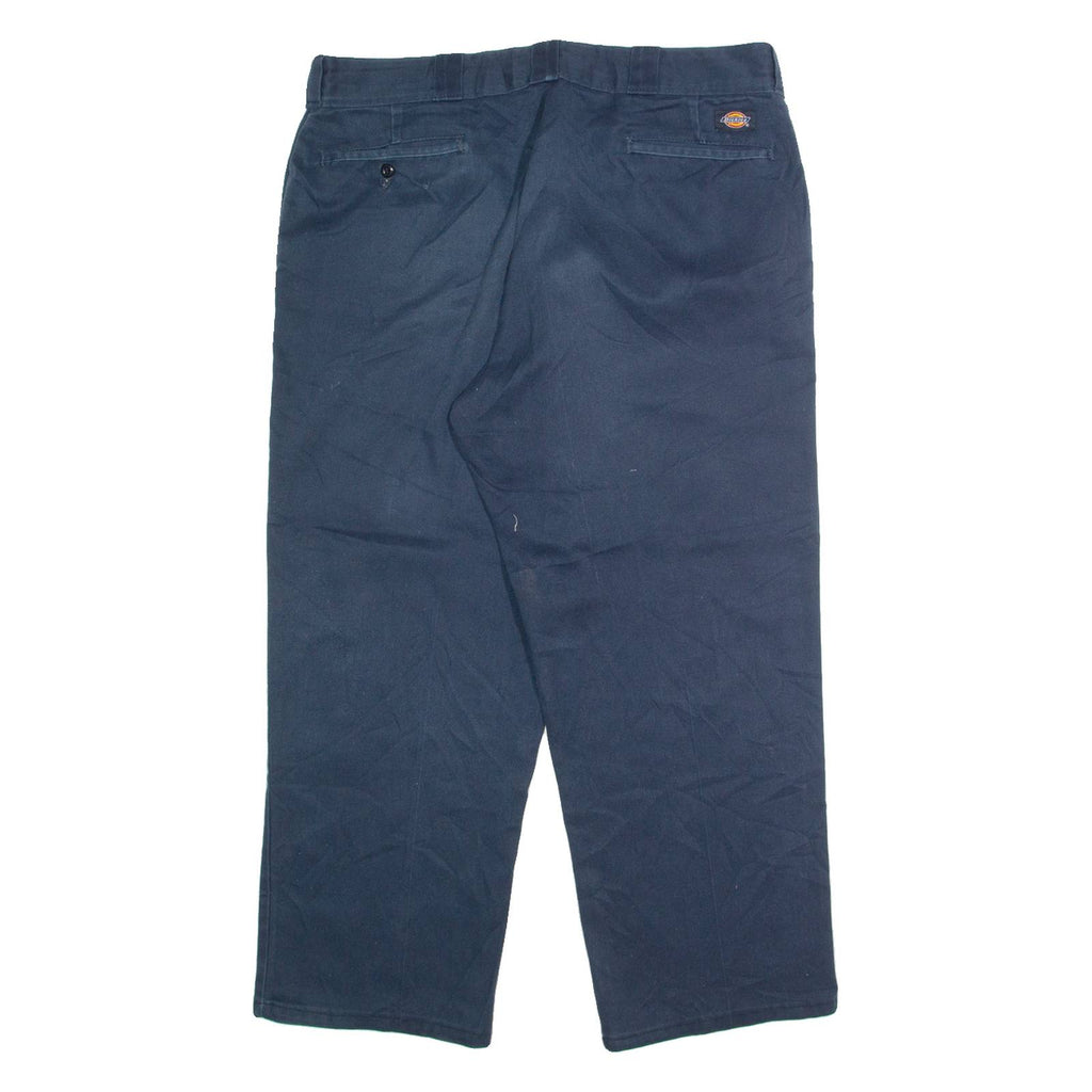 DICKIES Chino Mens Trousers Blue Regular Straight W36 L26