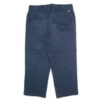 DICKIES Chino Mens Trousers Blue Regular Straight W36 L26