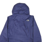 THE NORTH FACE Womens Blue Outdoor Jacket M Polyester Blend Plain Hooded Zip