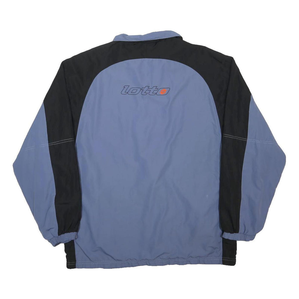 LOTTO Mens Blue & Black Casual Zip Jacket 2XL Polyester Lightweight Sportswear