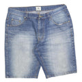 ROUTE 66 Mens Denim Blue Casual Shorts M W34 Cotton Blend Relaxed Fit
