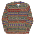 ELLEN ASHLEY Womens Multi Colour Printed Shirt Long Sleeve Collared M