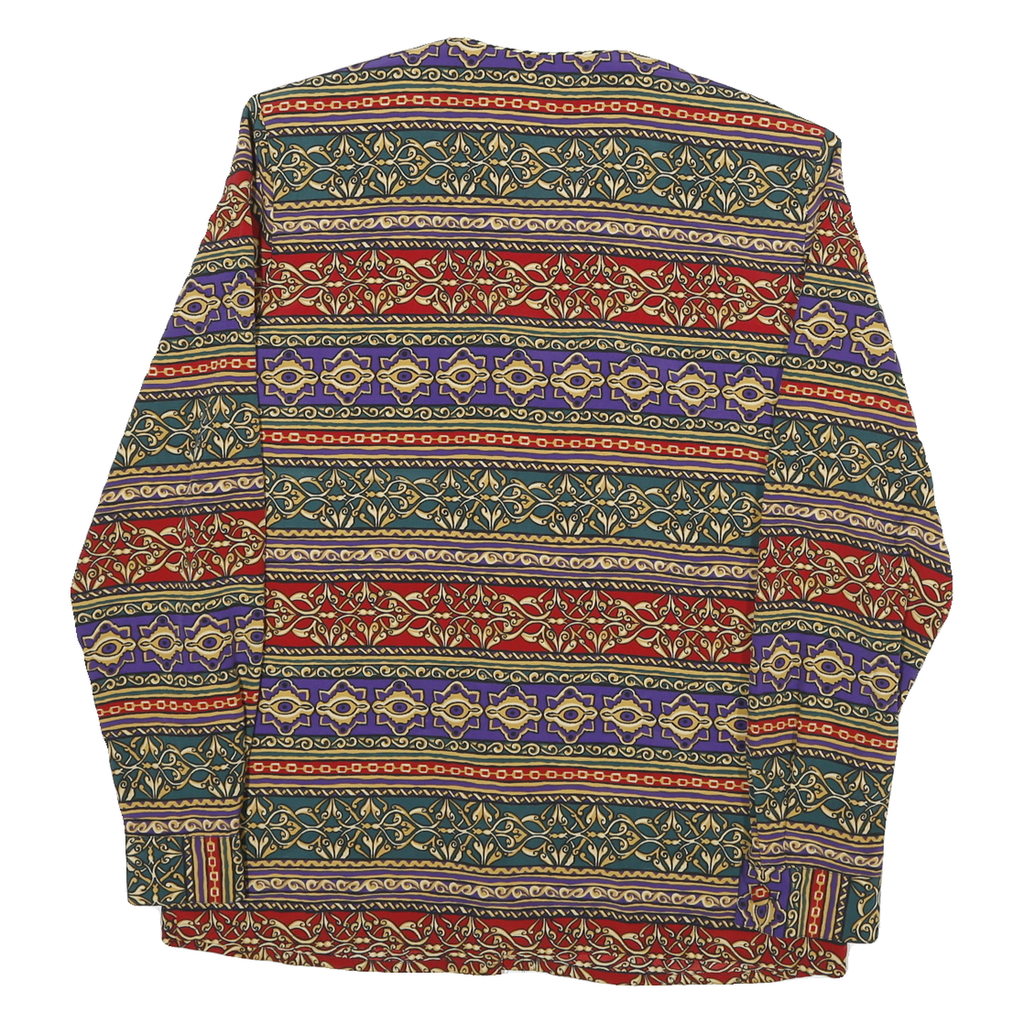 ELLEN ASHLEY Womens Multi Colour Printed Shirt Long Sleeve Collared M