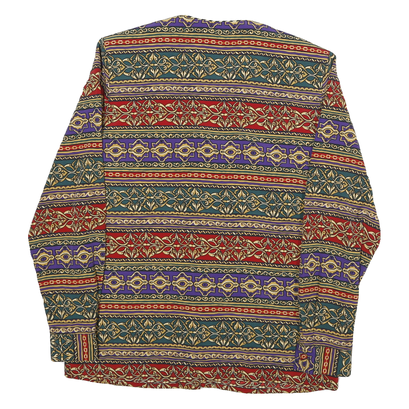 ELLEN ASHLEY Womens Multi Colour Printed Shirt Long Sleeve Collared M