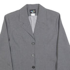 TALLY WEIJL Womens Grey Button Jacket M Polyester Plain Classic Smart Casual