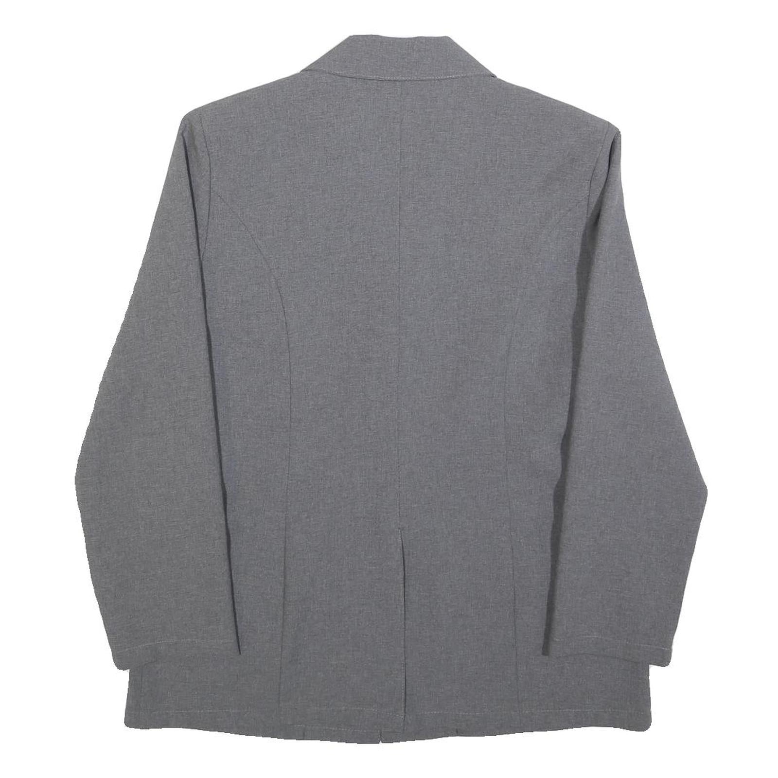 TALLY WEIJL Womens Grey Button Jacket M Polyester Plain Classic Smart Casual