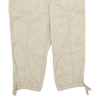 CALVIN KLEIN JEANS Womens Shorts Beige Casual Cotton UK 8 W30 Drawstring Hem