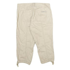 CALVIN KLEIN JEANS Womens Shorts Beige Casual Cotton UK 8 W30 Drawstring Hem