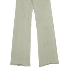 JOONI JOOLZ Womens Green Regular Flared Denim Light W26 L32 Drawstring Waist