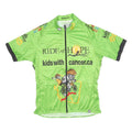 SUGOI Mens Green Ride Of Hope Graphic Cycling Jersey L Short Sleeve Zip Front