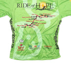 SUGOI Mens Green Ride Of Hope Graphic Cycling Jersey L Short Sleeve Zip Front